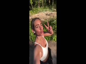 Frankie Bridge Jogging Cleavage