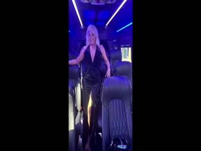 Hannah Waddingham Deep V Gown Cleavage