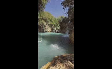 Serinda Swan Waterfall Skinny Dip