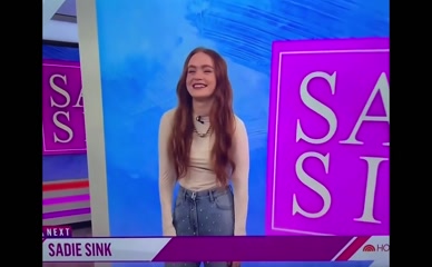 Sadie Sink clothed TV appearance