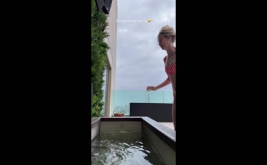 Georgia Toffolo Bikini Ice Bath