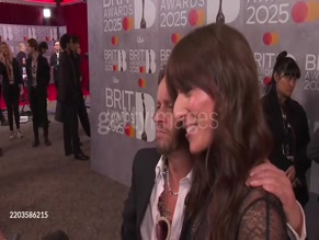 Davina McCall's See-Through Dress at BRIT Awards