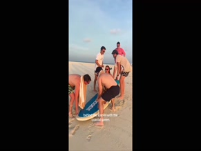 Millie Bobby Brown Bikini Surfboard Lift.