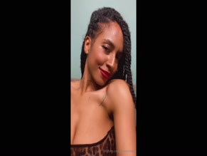 Queenjanine99 topless rose tattoo tease