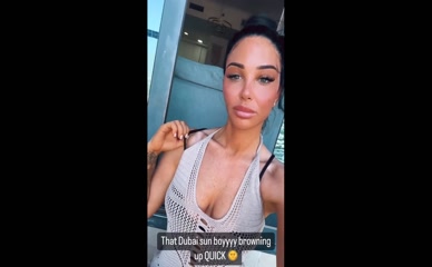 Tulisa Contostavlos Topless Dubai Sunbathing