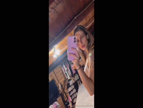 Baarbiiee97's Ass and Tits Selfie in Bra and Panties