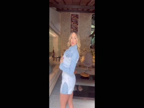 Gabi Martins Bikini to Denim Outfit Change