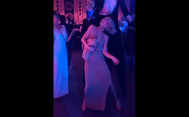 Julianne Hough drunk dancing dress slip nip slip
