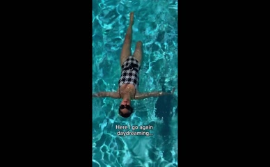 Victoria Justice Underwater Swimsuit Float