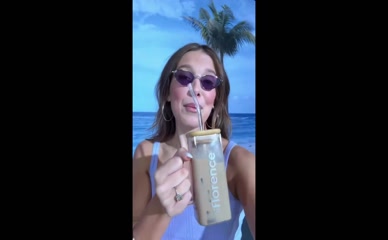Millie Bobby Brown Sucks on Straw