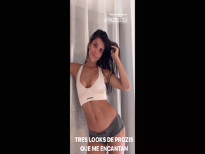 Estela Cruz Sports Bra and Panties Reveal