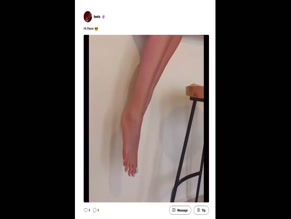 Dyana Aryan bare feet tease