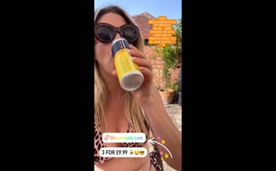Anna Williamson's Cleavage and Cocktail Ad