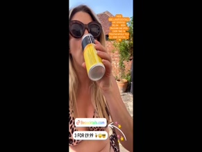 Anna Williamson's Cleavage and Cocktail Ad