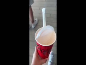 Daisy Campbell's Cinema Trip: One-Shoulder Top and Cleavage Reveal