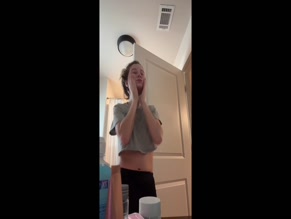 Rmatthews flashing her boobs in the bathroom