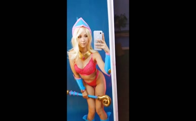 HendoArt Dark Magician Girl lingerie selfie