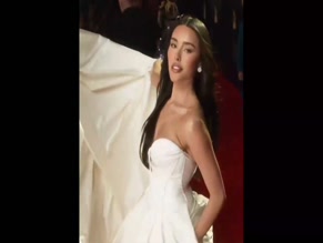 Madison Beer cleavage dress red carpet