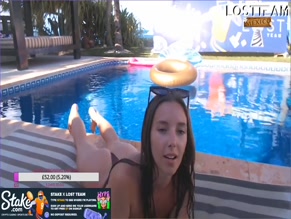 Millie Miles Ass Poolside