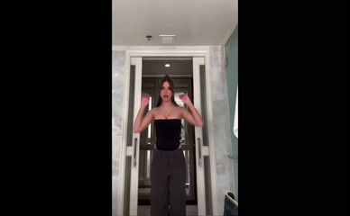 Kenzie's Tits Bounce in Strapless Top