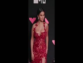 Selena Gomez Red Dress Cleavage