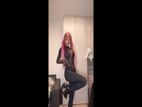 Christina Bertevello Sheer Bodysuit Tease
