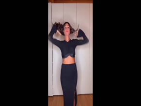 Claudia Magnabosco bra visible through sheer top