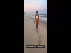 Nathalie Kelley bikini beach samba