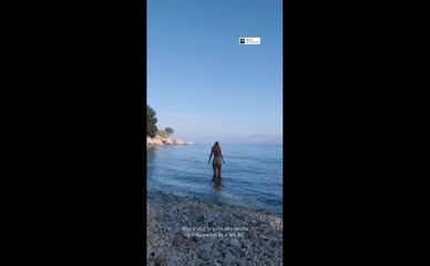 Sophie Pettifer nude beach skinny dip