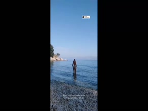 Sophie Pettifer nude beach skinny dip