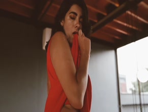 Pupauu red dress striptease masturbation