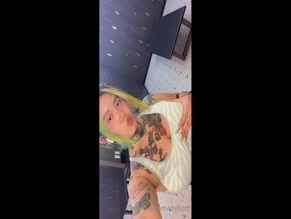 chillslut: she is showing her bare breasts on cam