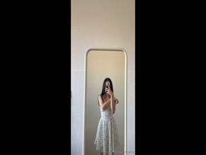 absolutepetite sexy white dress showing pussy and breasts