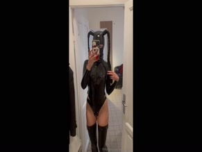 Mightbelou Latex Bunny Thong Ass Selfie