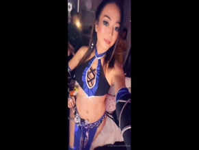 tsklhea Mortal Kombat Kitana Cosplay Boobs Belly
