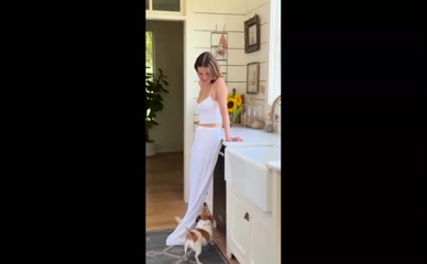 Millie Bobby Brown's Cleavage and Dog