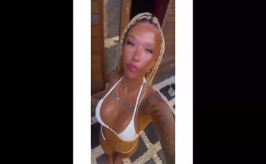 badgalamii white bikini covering nipples and vulva