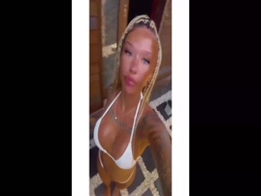 badgalamii white bikini covering nipples and vulva