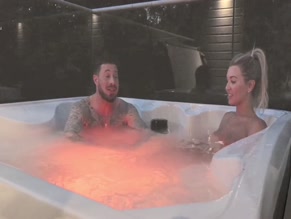 Christine McGuinness Topless Hot Tub Fun