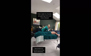 Saira Khan: Body massage, back and legs partially uncovered