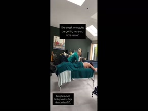 Saira Khan: Body massage, back and legs partially uncovered