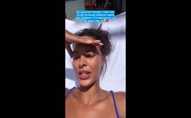Maya Jama bikini cleavage