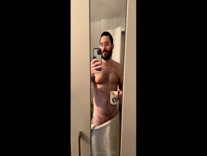 asj1990's Towel Drop and Erect Cock Selfie