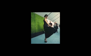 Selena Gomez cleavage black dress