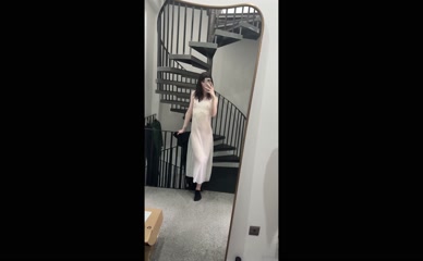 icky_peach nipples and pussy visible through sheer fabric dress