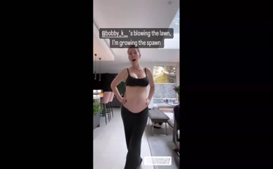 Katherine Ryan Pregnant Belly Display