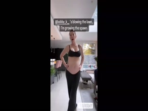 Katherine Ryan Pregnant Belly Display