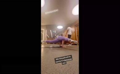 Eva O'Hara Flying Splits Handstand