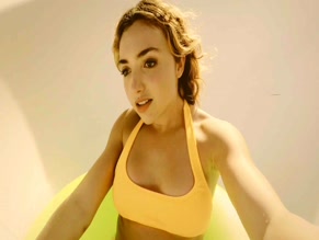 Peyton List bikini watersliding.