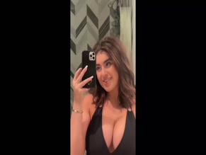 Kalani Hilliker Big Tits Black Swimsuit Selfie